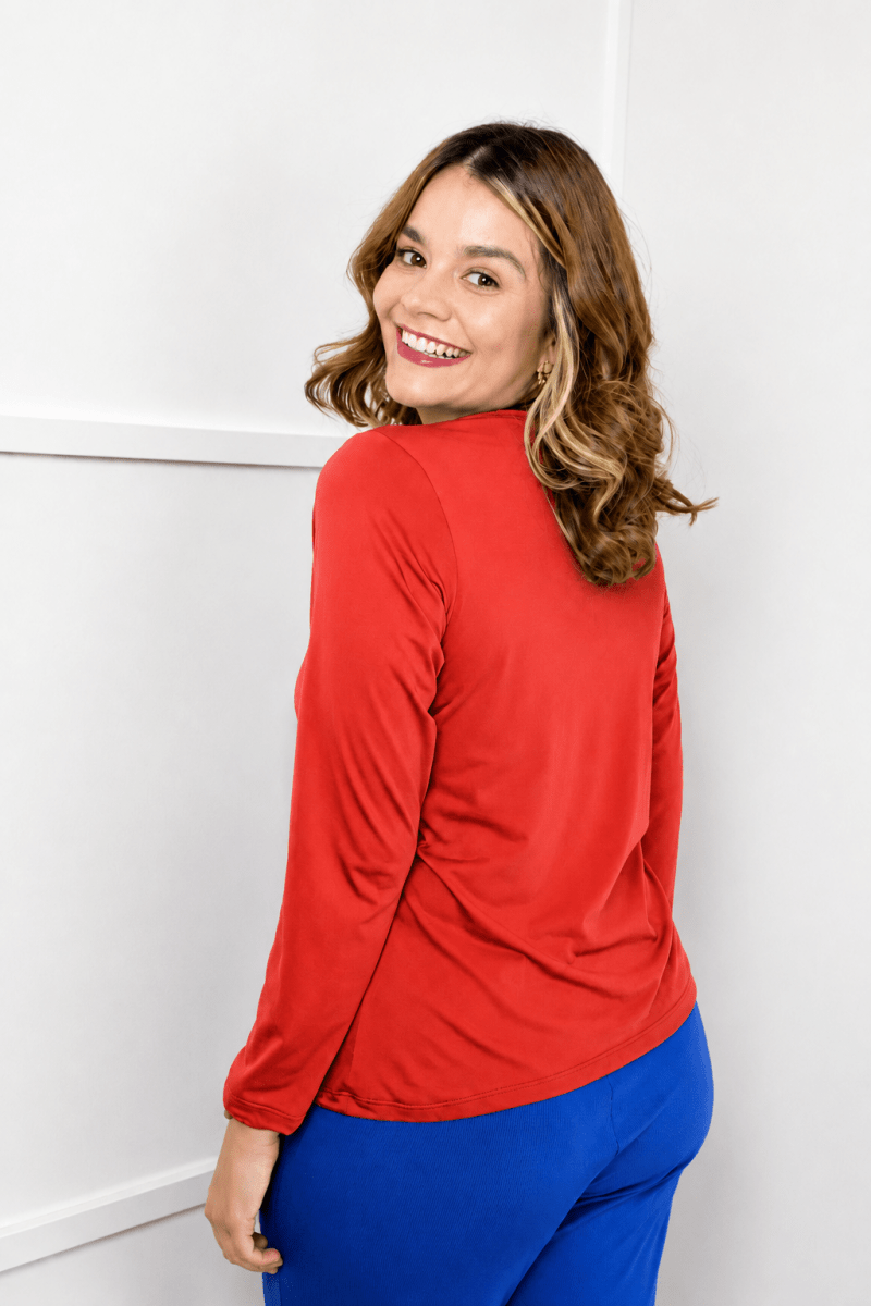 Blusa Kyoto - Manga Longa em Malha Confort - Naguirre Shop