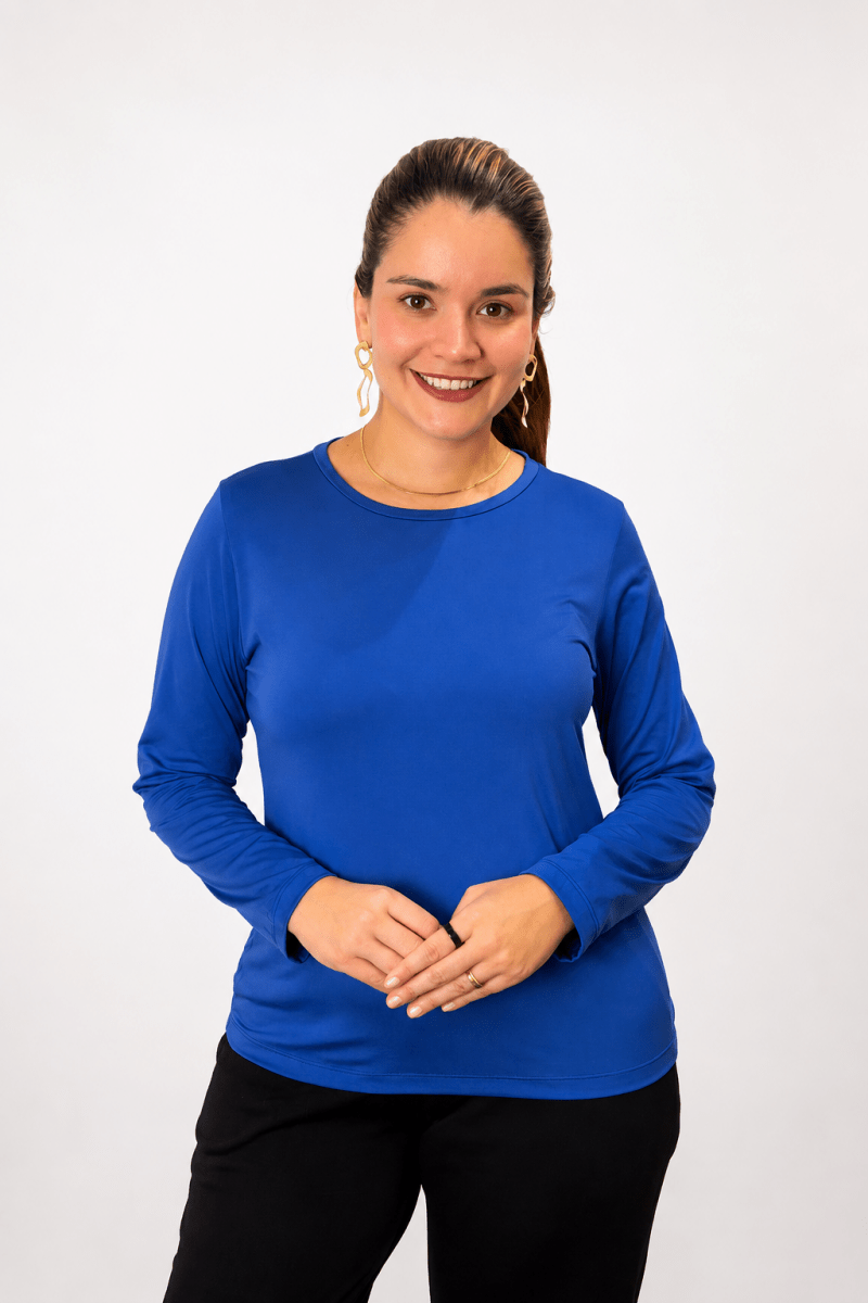 Blusa Kyoto - Manga Longa em Malha Confort - Naguirre Shop