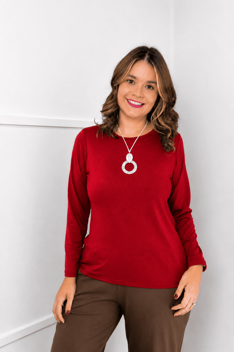 Blusa Kyoto - Manga Longa em Malha Confort - Naguirre Shop