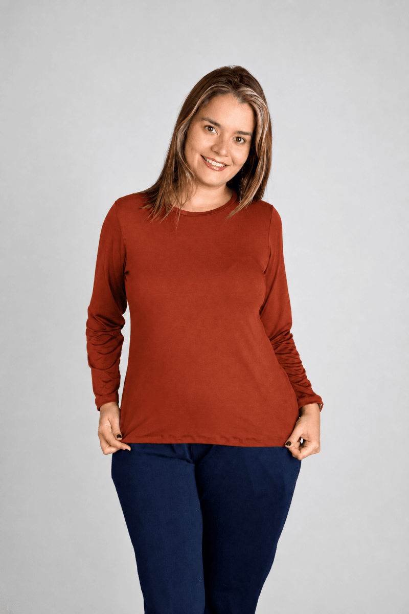 Blusa Kyoto - Manga Longa em Malha Confort - Naguirre Shop