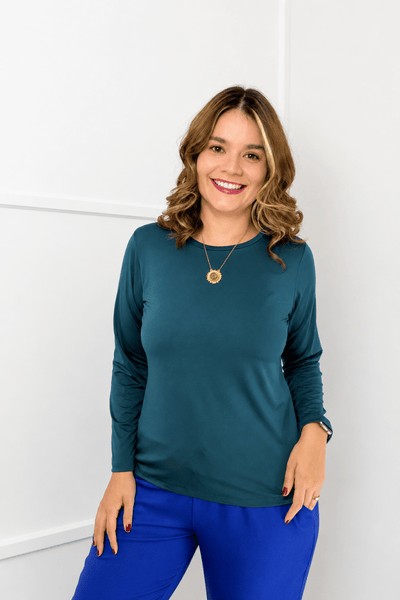 Blusa Kyoto - Manga Longa em Malha Confort - Naguirre Shop