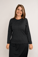 Blusa Kyoto - Manga Longa em Malha Confort - Naguirre Shop
