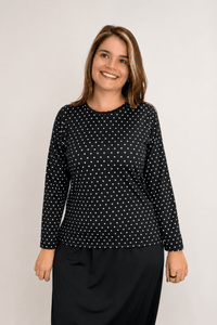 Blusa Kyoto - Manga Longa em Malha Confort - Naguirre Shop