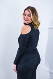 Blusa Malha Canelada com Recortes nos Ombros - Amelie - Naguirre Shop