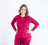 Blusa Marina – Manga Longa em Lãzinha com Gola Redonda - Naguirre Shop