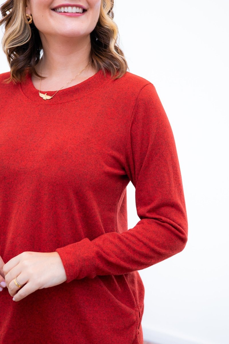 Blusa Marina – Manga Longa em Lãzinha com Gola Redonda - Naguirre Shop