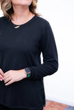 Blusa Marina – Manga Longa em Lãzinha com Gola Redonda - Naguirre Shop