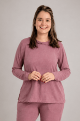 Blusa Marina - Manga Longa em Lãzinha com Gola Redonda - Naguirre Shop