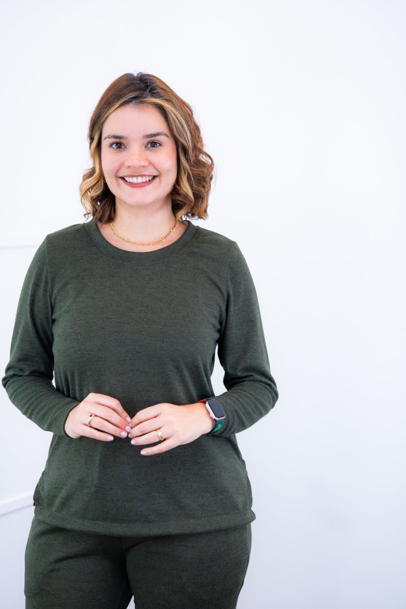 Blusa Marina – Manga Longa em Lãzinha com Gola Redonda - Naguirre Shop
