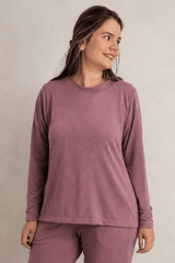 Blusa Marina - Manga Longa em Lãzinha com Gola Redonda - Naguirre Shop