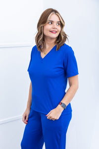 Blusa Nina - Gola V Canelado Flex - Naguirre Shop