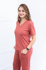 Blusa Nina - Gola V Canelado Flex - Naguirre Shop