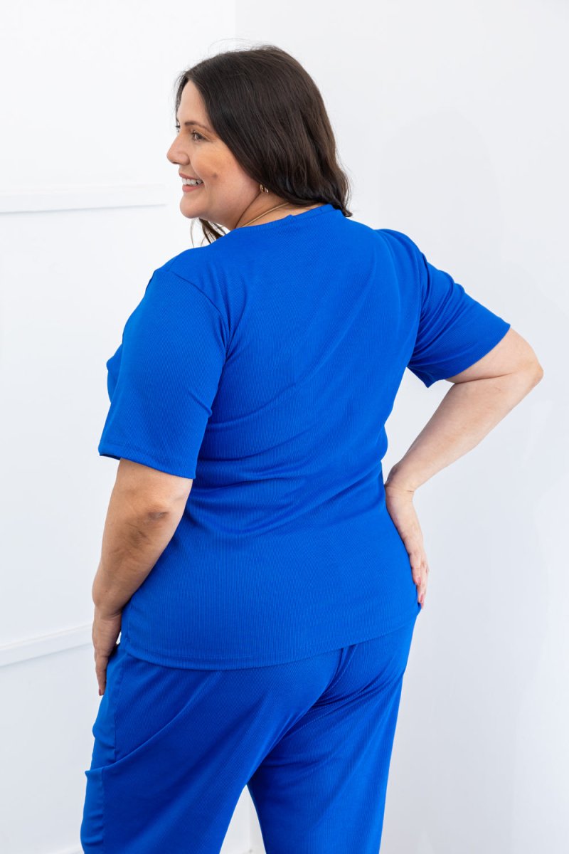 Blusa Nina - Gola V Canelado Flex - Naguirre Shop