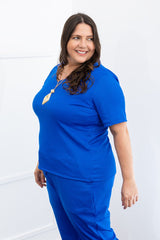 Blusa Nina - Gola V Canelado Flex - Naguirre Shop