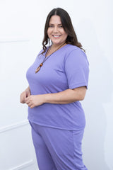 Blusa Nina - Gola V Canelado Flex - Naguirre Shop