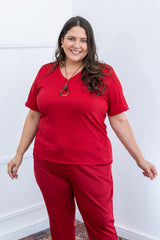 Blusa Nina - Gola V Canelado Flex - Naguirre Shop