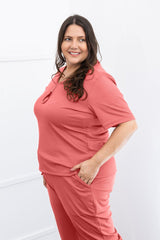 Blusa Nina - Gola V Canelado Flex - Naguirre Shop