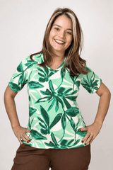 Blusa Osaka - T-Shirt Decote V em Malha Confort - Naguirre Shop
