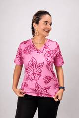 Blusa Osaka - T-Shirt Decote V em Malha Confort - Naguirre Shop