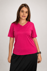 Blusa Osaka - T-Shirt Decote V em Malha Confort - Naguirre Shop