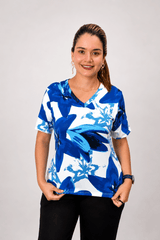 Blusa Osaka - T-Shirt Decote V em Malha Confort - Naguirre Shop