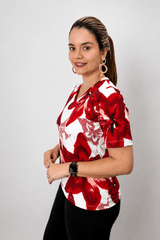 Blusa Osaka - T-Shirt Decote V em Malha Confort - Naguirre Shop