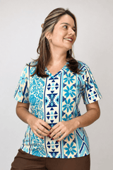 Blusa Osaka - T-Shirt Decote V em Malha Confort - Naguirre Shop
