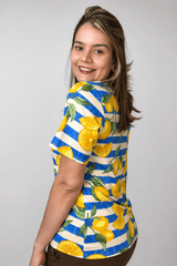 Blusa Osaka - T-Shirt Decote V em Malha Confort - Naguirre Shop