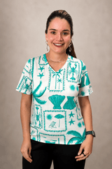 Blusa Osaka - T-Shirt Decote V em Malha Confort - Naguirre Shop