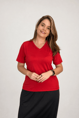 Blusa Osaka - T-Shirt Decote V em Malha Confort - Naguirre Shop