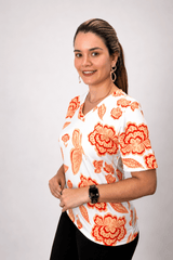 Blusa Osaka - T-Shirt Decote V em Malha Confort - Naguirre Shop