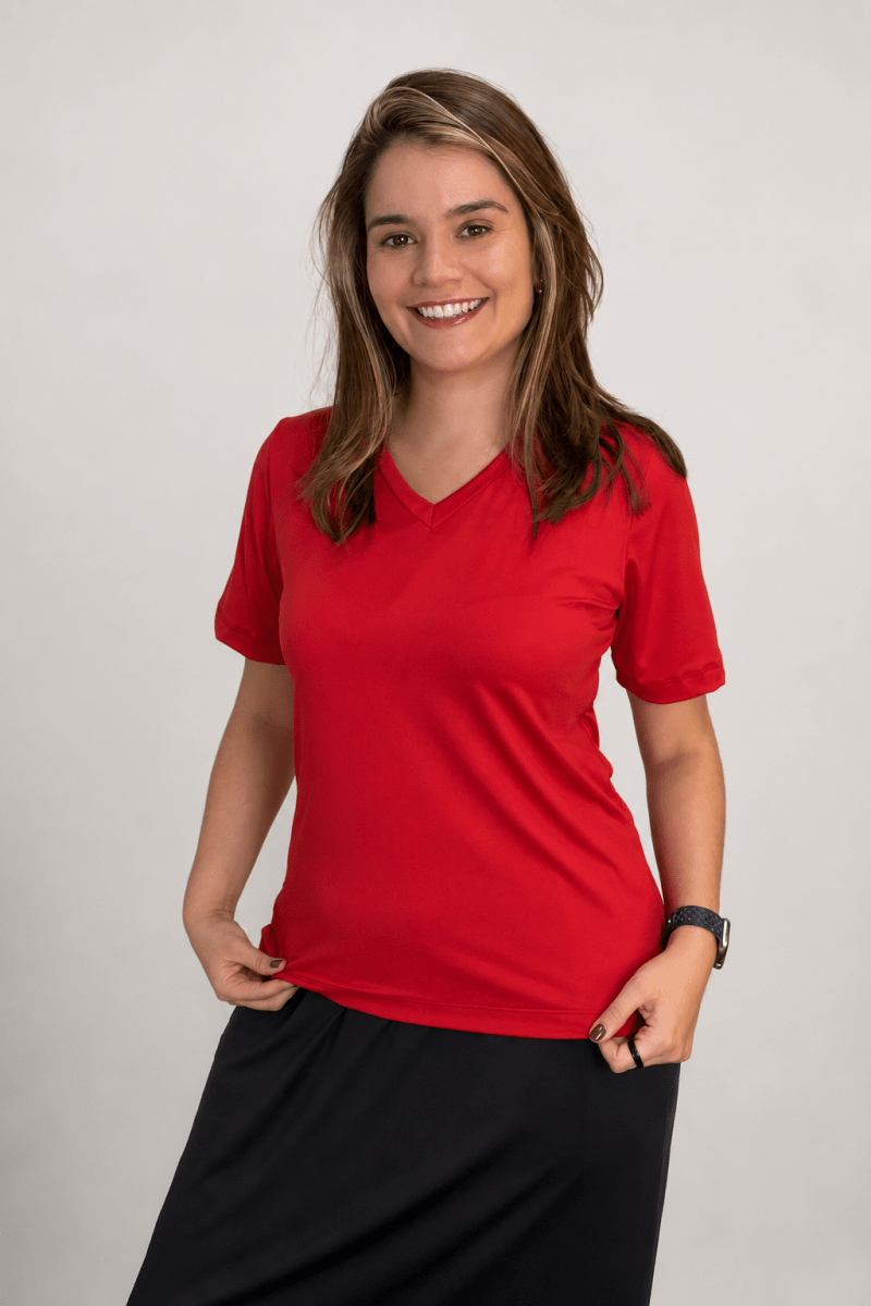 Blusa Osaka - T-Shirt Decote V em Malha Confort - Naguirre Shop