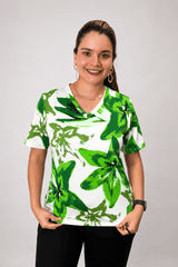 Blusa Osaka - T-Shirt Decote V em Malha Confort - Naguirre Shop