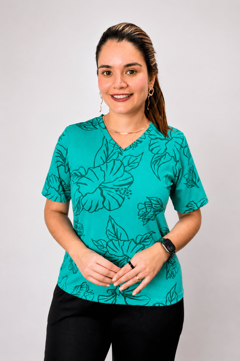 Blusa Osaka - T-Shirt Decote V em Malha Confort - Naguirre Shop