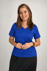 Blusa Osaka - T-Shirt Decote V em Malha Confort - Naguirre Shop