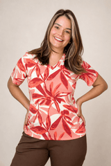Blusa Osaka - T-Shirt Decote V em Malha Confort - Naguirre Shop