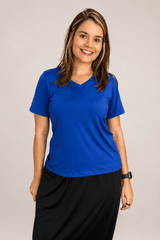 Blusa Osaka - T-Shirt Decote V em Malha Confort - Naguirre Shop