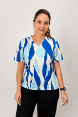 Blusa Osaka - T-Shirt Decote V em Malha Confort - Naguirre Shop