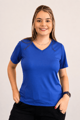 Blusa Osaka - T-Shirt Decote V em Malha Confort - Naguirre Shop