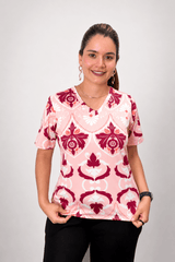 Blusa Osaka - T-Shirt Decote V em Malha Confort - Naguirre Shop