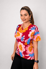 Blusa Osaka - T-Shirt Decote V em Malha Confort - Naguirre Shop