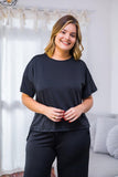 Blusa Paola - Gola Redonda Malha Confort - Naguirre Shop