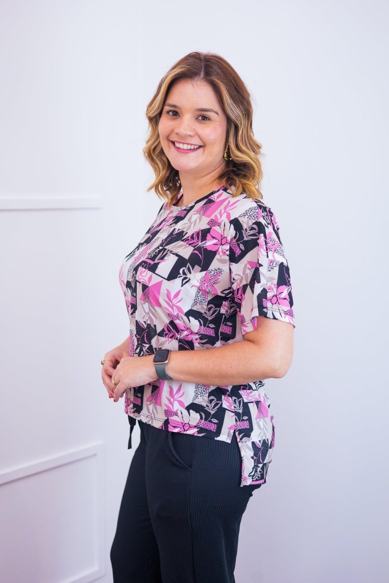 Blusa Paola - Gola Redonda Malha Confort - Naguirre Shop
