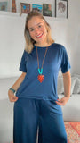 Blusa Paola - Gola Redonda Malha Confort - Naguirre Shop
