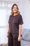Blusa Paola - Gola Redonda Malha Confort - Naguirre Shop