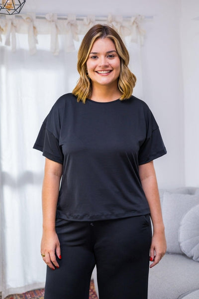 Blusa Paola - Gola Redonda Malha Confort - Naguirre Shop
