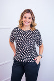 Blusa Paola - Gola Redonda Malha Confort - Naguirre Shop