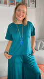 Blusa Paola - Gola Redonda Malha Confort - Naguirre Shop