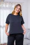 Blusa Paola - Gola Redonda Malha Confort - Naguirre Shop