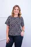 Blusa Paola - Gola Redonda Malha Confort - Naguirre Shop